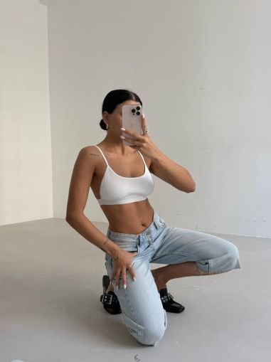Кроп топ Bambi White