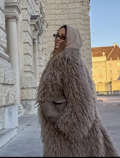 Палто Hilda long beige