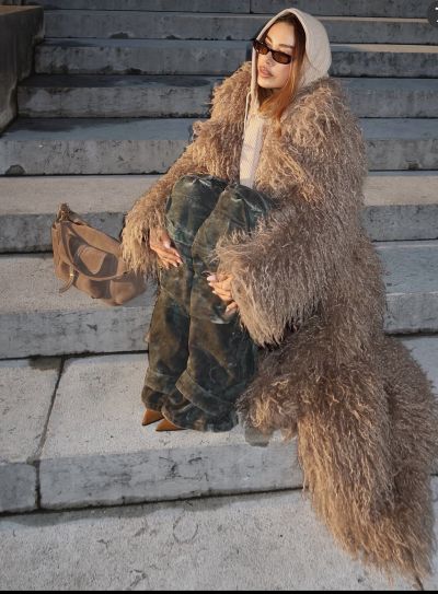 Палто Hilda long beige