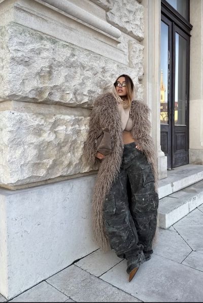 Палто Hilda long beige