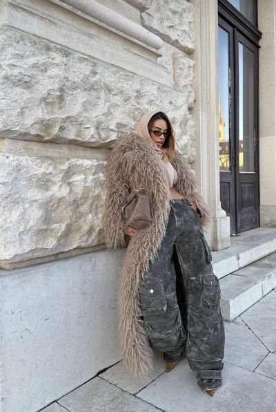 Палто Hilda long beige