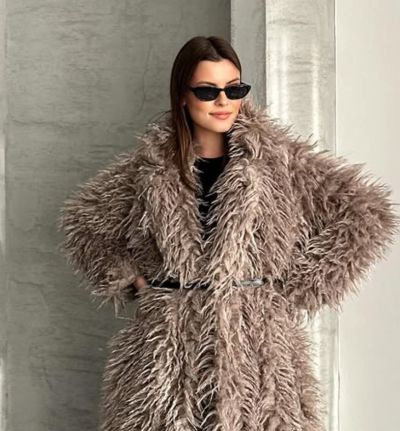 Палто Hilda short beige